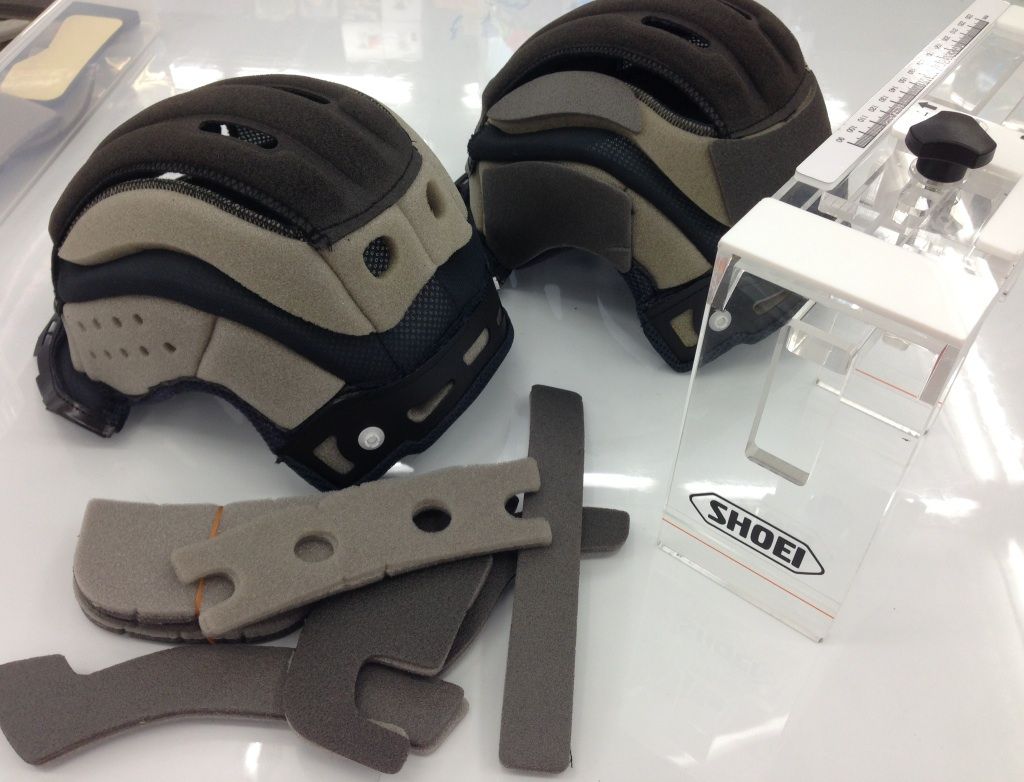 Shoei store personal fitting