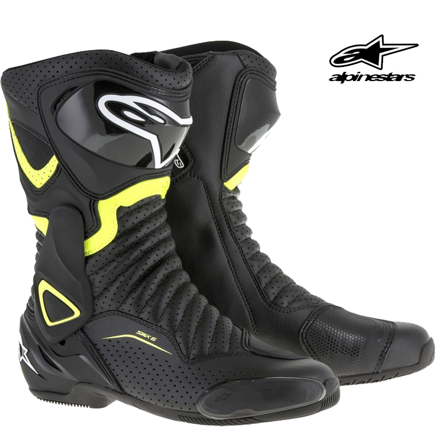 Riding Gear: SMX-6 V2 Black Yellow FL