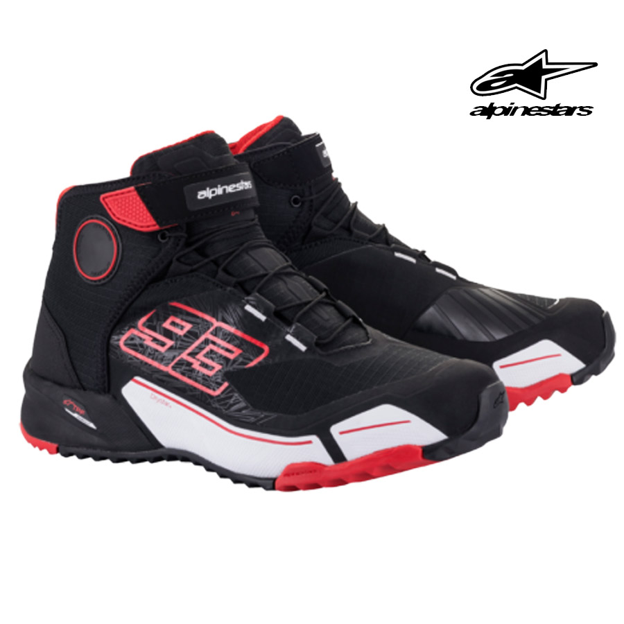 ALPINESTARS MM93 CR-X Drystar Riding Shoes (Black / Red / White)