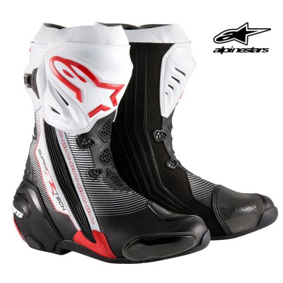 ALPINESTARS Supertech R Boots (Black Red White)