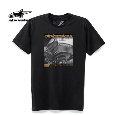 thumbnail image 2 of Alpinestars Draft Men's Short Sleeve T-Shirt - Black/Green Combo, Casual Motorcycle Graphic Tee 2 of 4
